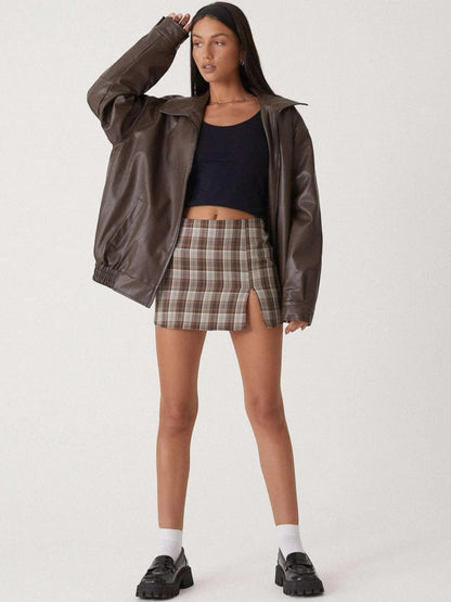 Stylish Women's Long Sleeve Bomber Jacket