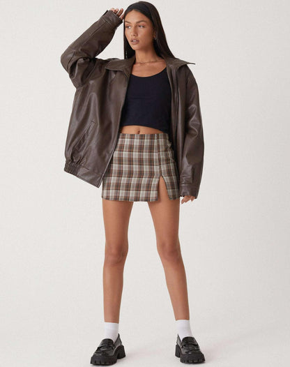 Stylish Leather Jacket Women Trendy Outfit