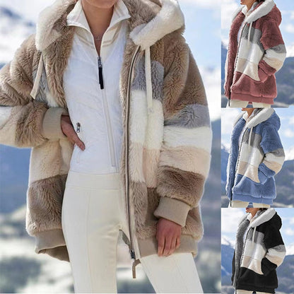 Damen Fleecejacke Weich & Warm Voller Reißverschluss - IdealeKleiden