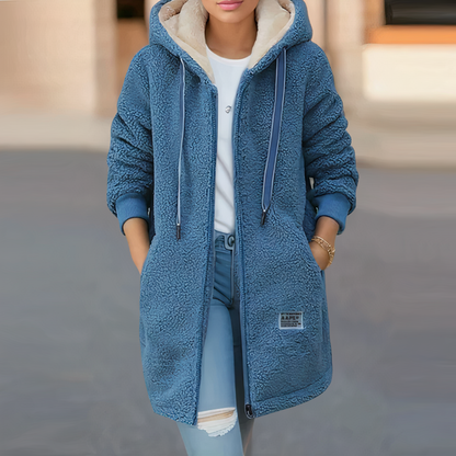 Women's Warm Hooded Fleece Jacket