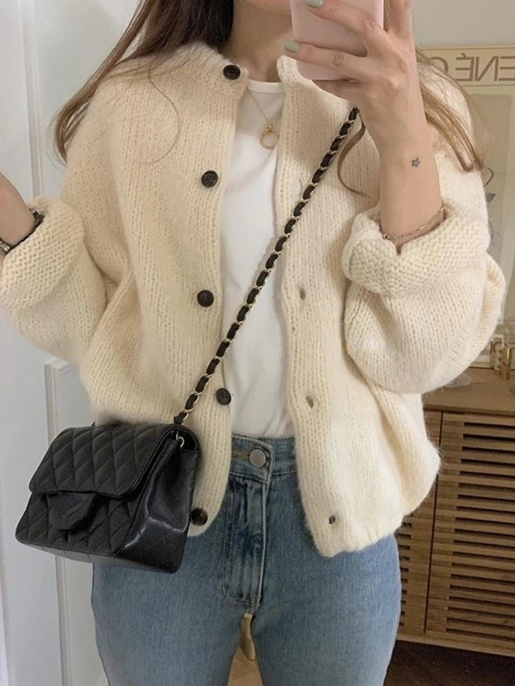 Damen Strickpullover Elegant Lang - IdealeKleiden