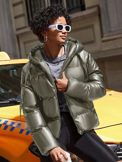 Women's Warm Hooded Puffer Jacket