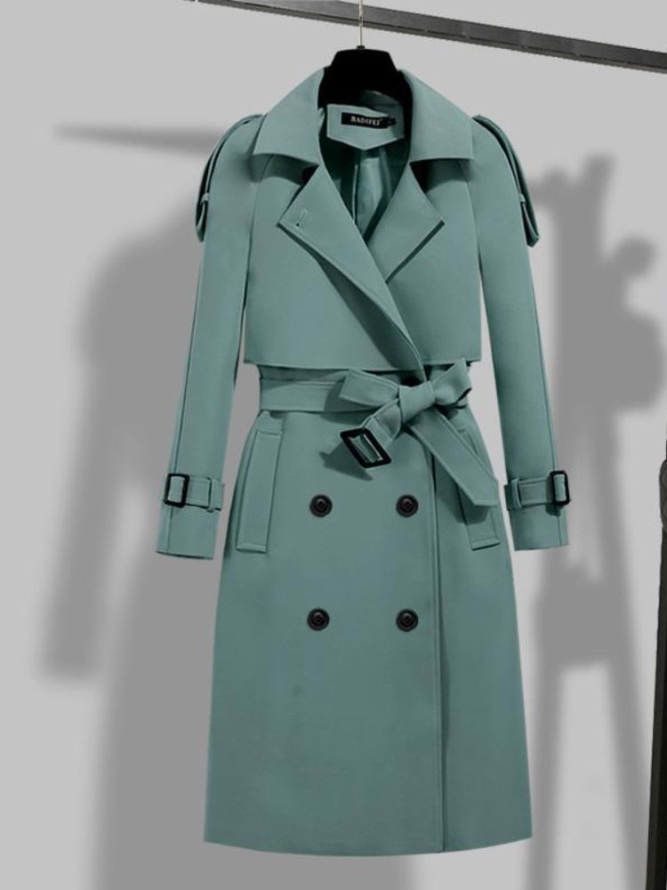 Women's Trench Coat Elegant Outdoor Jacket