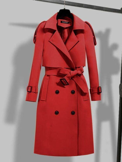 Women's Trench Coat Elegant Outdoor Jacket