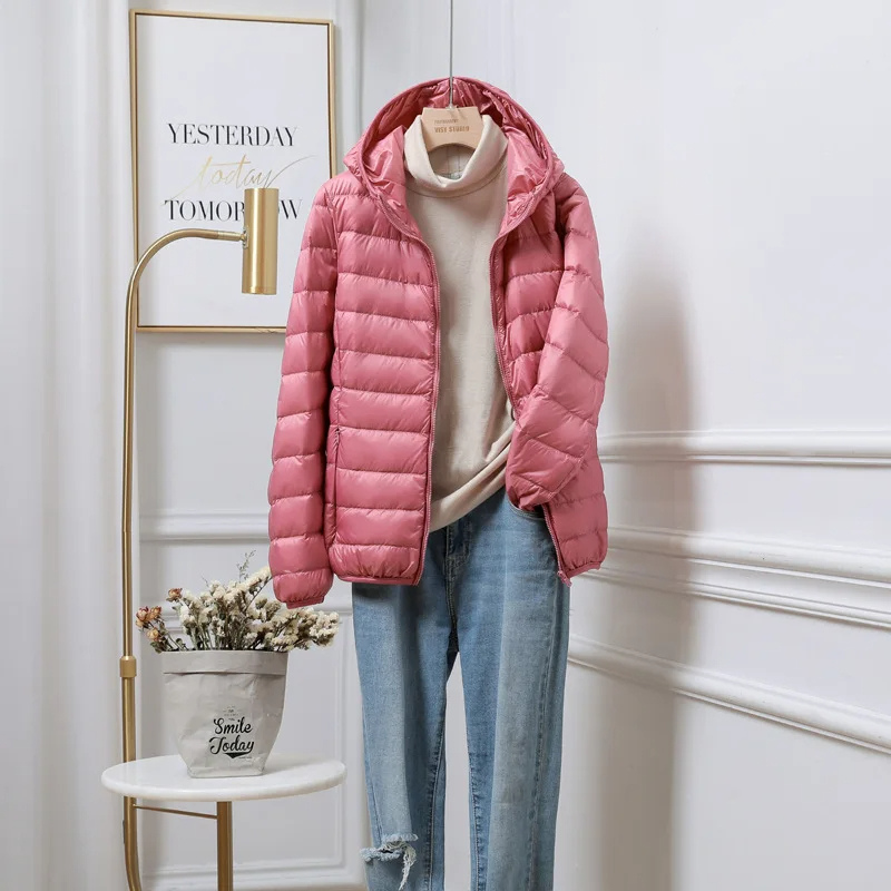 Women's Lightweight Packable Hooded Puffer Jacket
