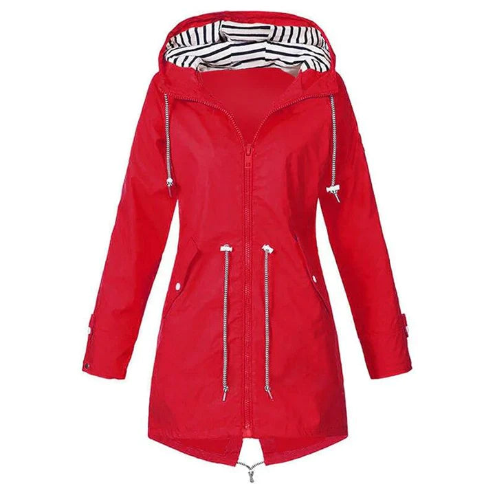 Waterproof Women's Hooded Outdoor Rain Jacket