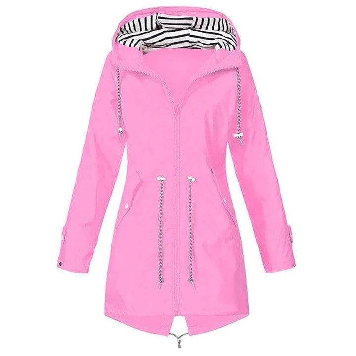 Waterproof Women's Hooded Outdoor Rain Jacket