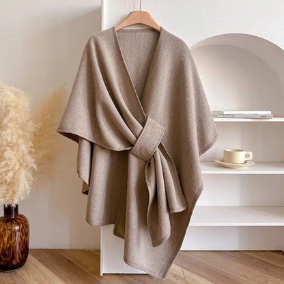 Wasserdichte Damenponcho Cape Mantel - IdealeKleiden