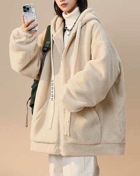 Women's Warm Oversized Winter Fleece Jacket