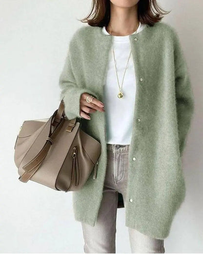 Soft Women's Cardigan Wool Mohair Quality