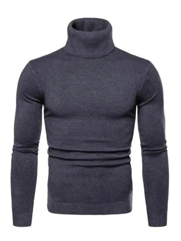 Men's Warm Chunky Knit Turtleneck Sweater