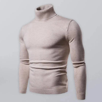 Men's Warm Chunky Knit Turtleneck Sweater