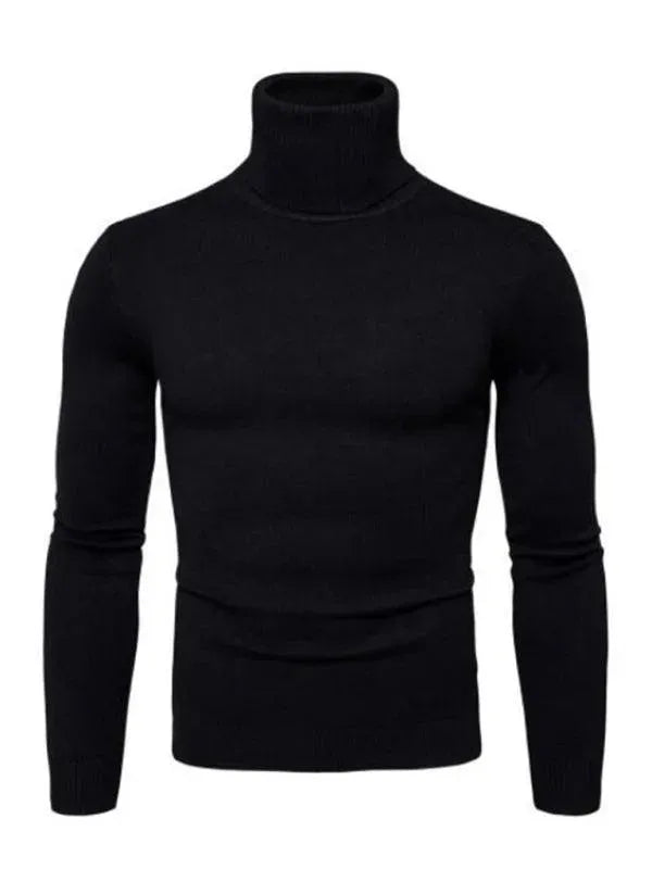 Men's Warm Chunky Knit Turtleneck Sweater