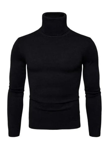 Men's Warm Chunky Knit Turtleneck Sweater
