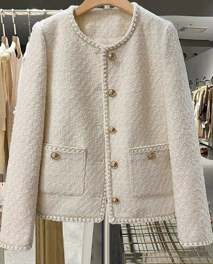 Stylish Women's Short Tweed Jacket