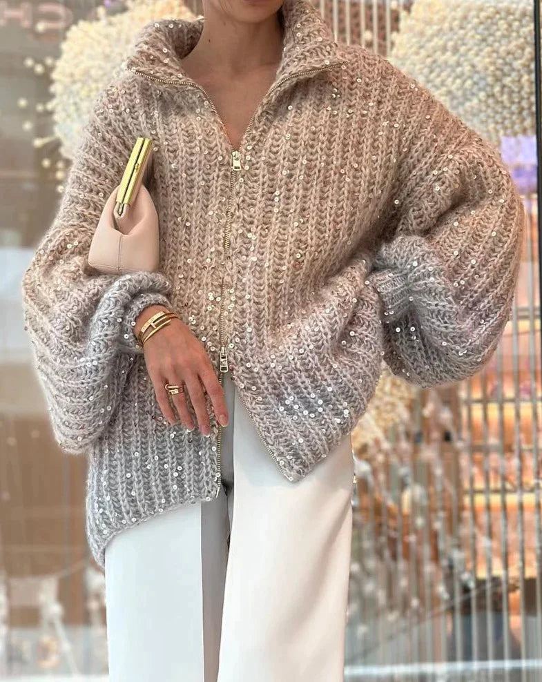 Elegant Glitter Vest Women's Party Dress