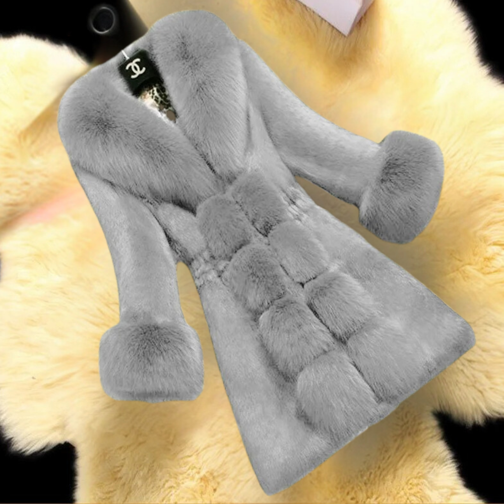 Luxury Jacket with Fur Trim - Stylish Women's Jacket