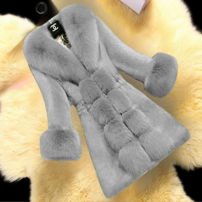 Luxury Jacket with Fur Trim - Stylish Women's Jacket