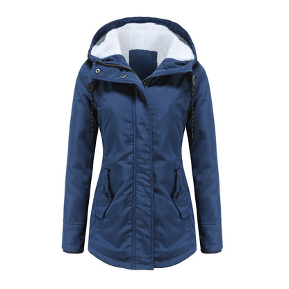 Women's Winter Jacket Hooded Fleece Insulated