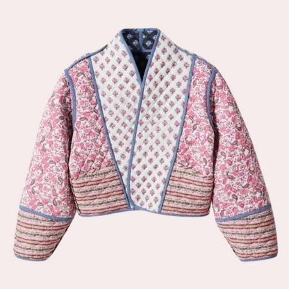 Women's Autumn Jacket Floral Print Short