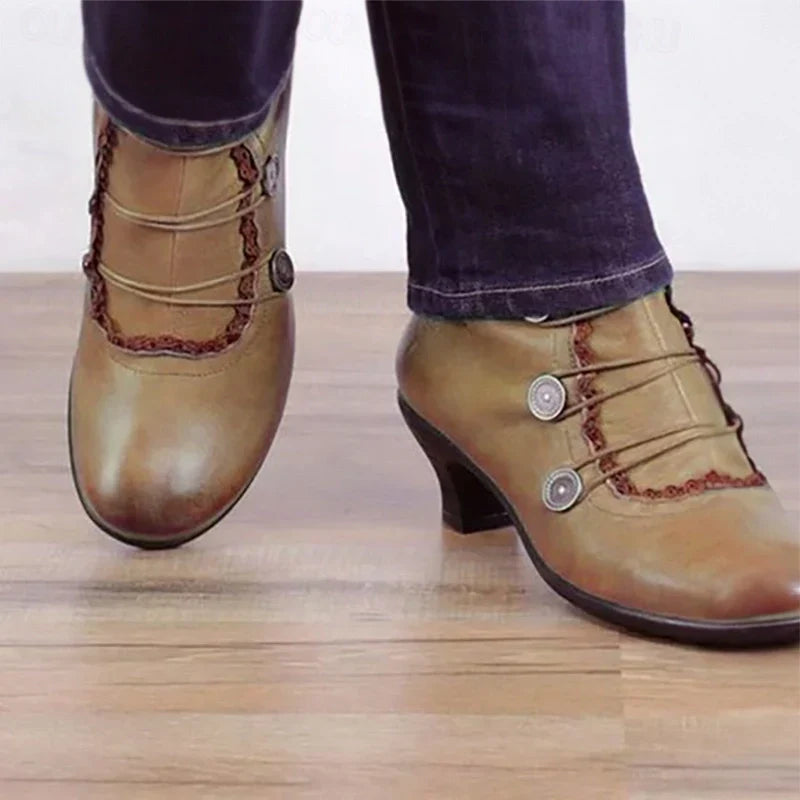 Women's Victorian Lace-up Ankle Boots