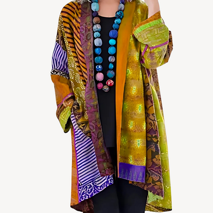 Stylish Kimono Cardigan for Women, Modern Patterned