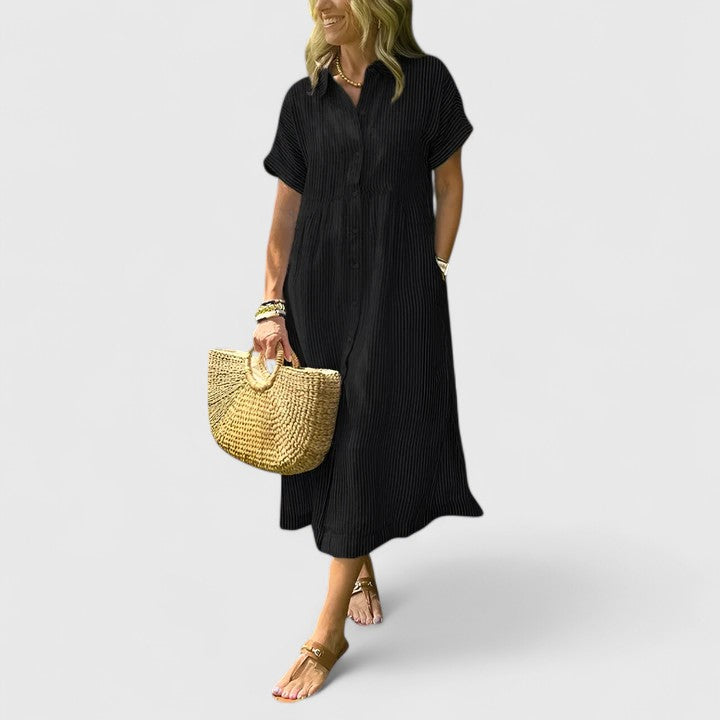 Women's Summer Dress Striped Look