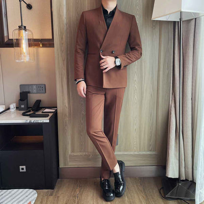 Men's Double-Breasted Suit Slim Fit